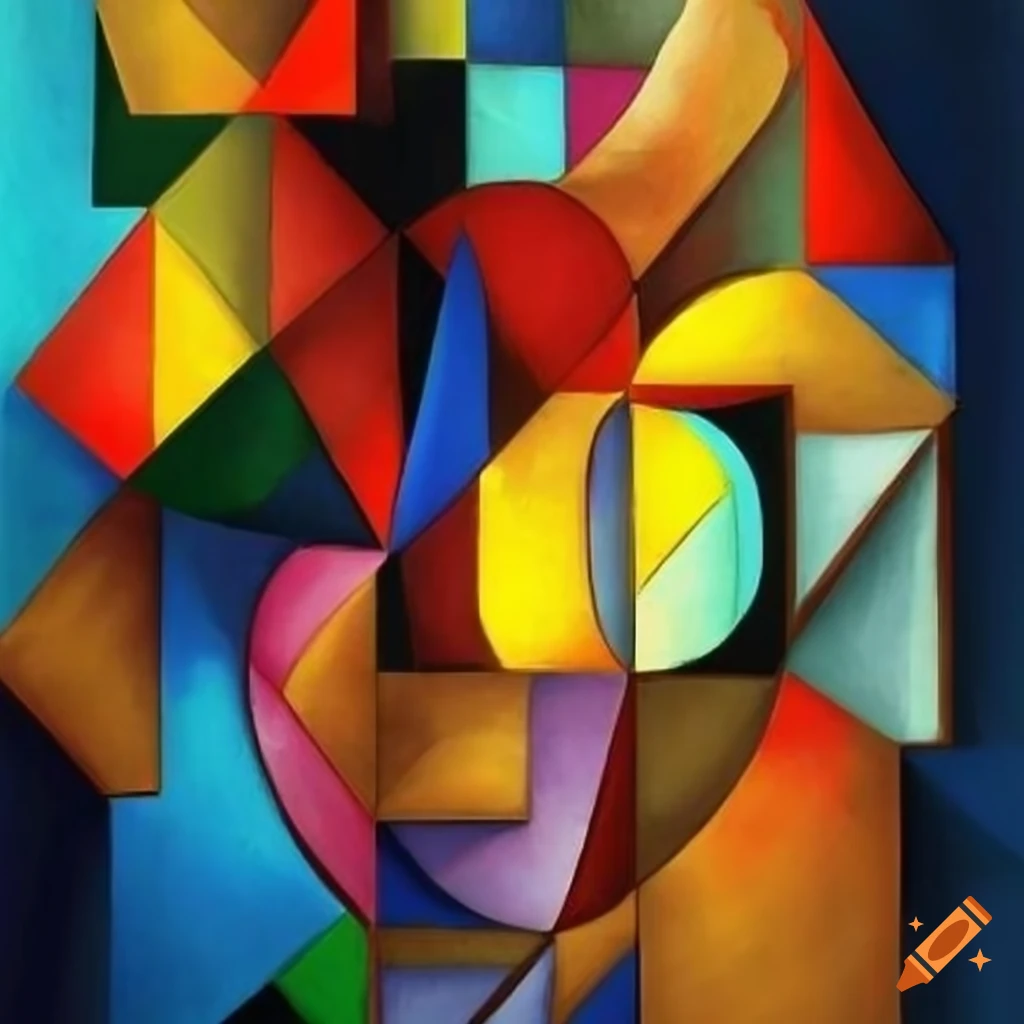 abstract cubist artwork