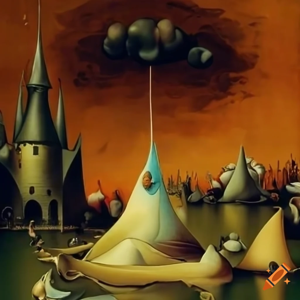 paintings by Bosch and Dali