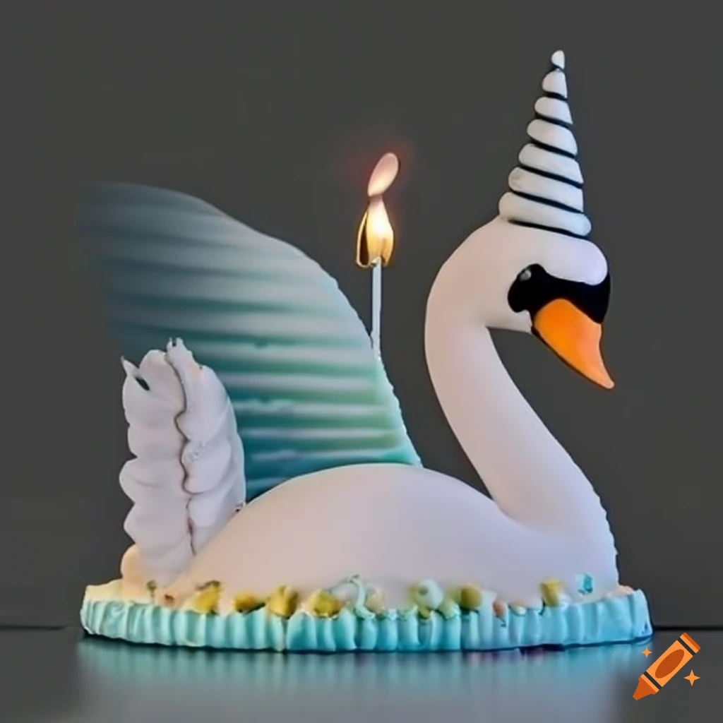 Shop for Fresh Swan Theme Anniversary Cake online - Abu