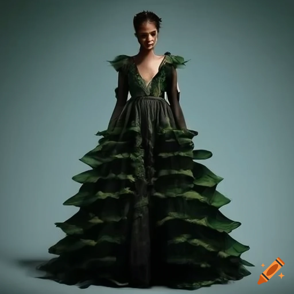 Nature inspired Designed Dress On Craiyon
