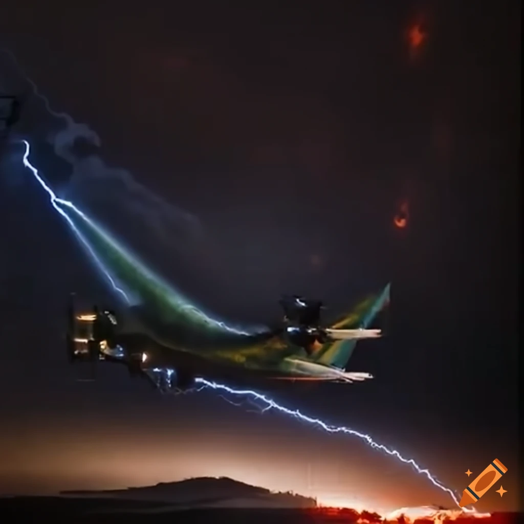 image of a jumbo jet being attacked by UFOs