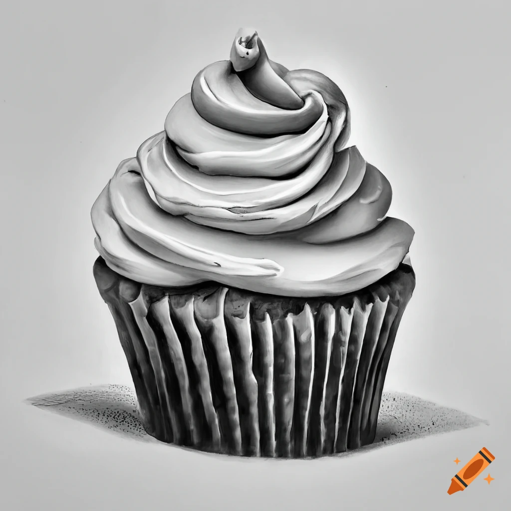 Blueberry Muffin Realistic Sketch Cupcake Stock Vector (Royalty Free)  85891273 | Shutterstock