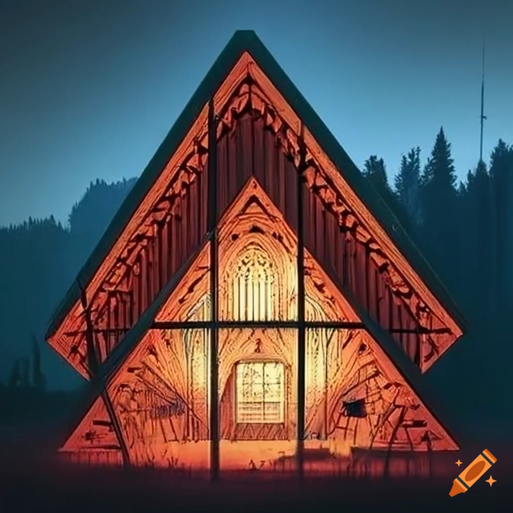illusion of a paradoxical architectural cabin