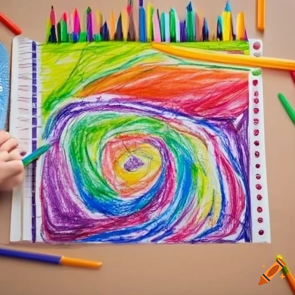 Color Pencil Drawing & Coloring For Children