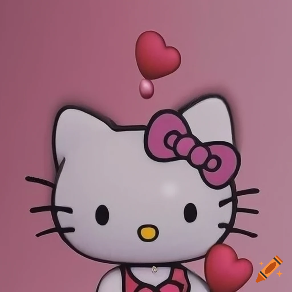 Cute hello kitty wallpaper for computers on Craiyon