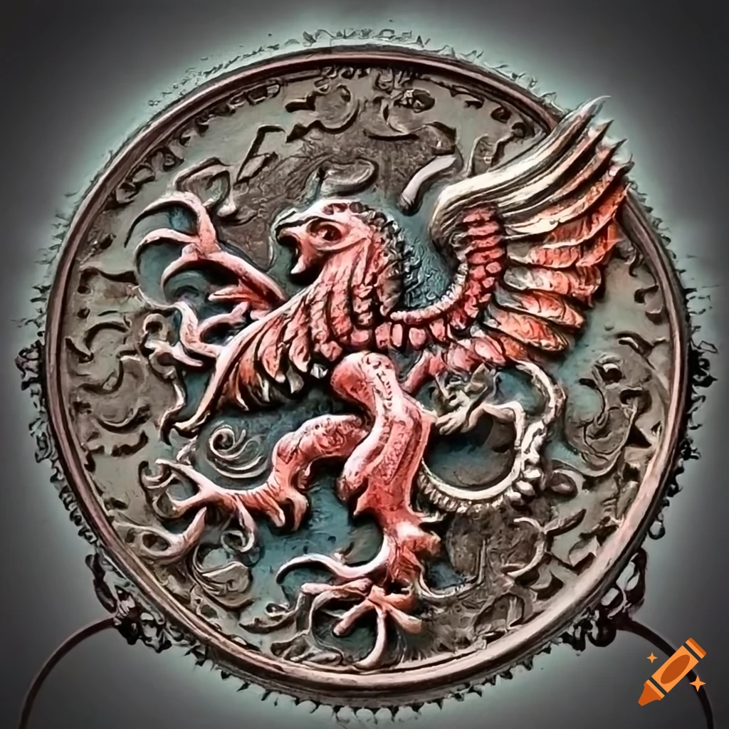 coin with a majestic griffin emblem