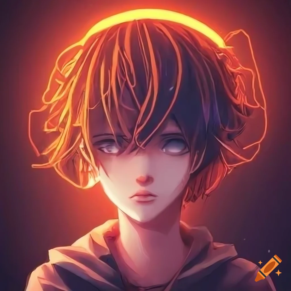 Extreme Close up Of A Handsome Young Man In Anime Attire On Craiyon
