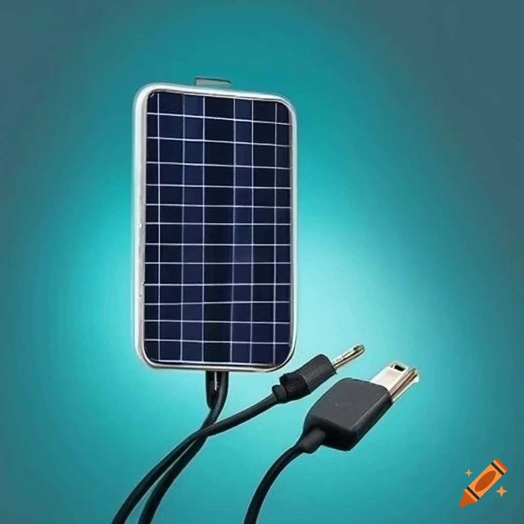 Solar Powered Phone Charger With Cord