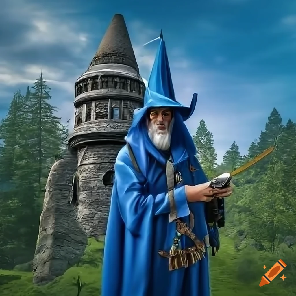 Wizard tower desktop wallpaper on Craiyon