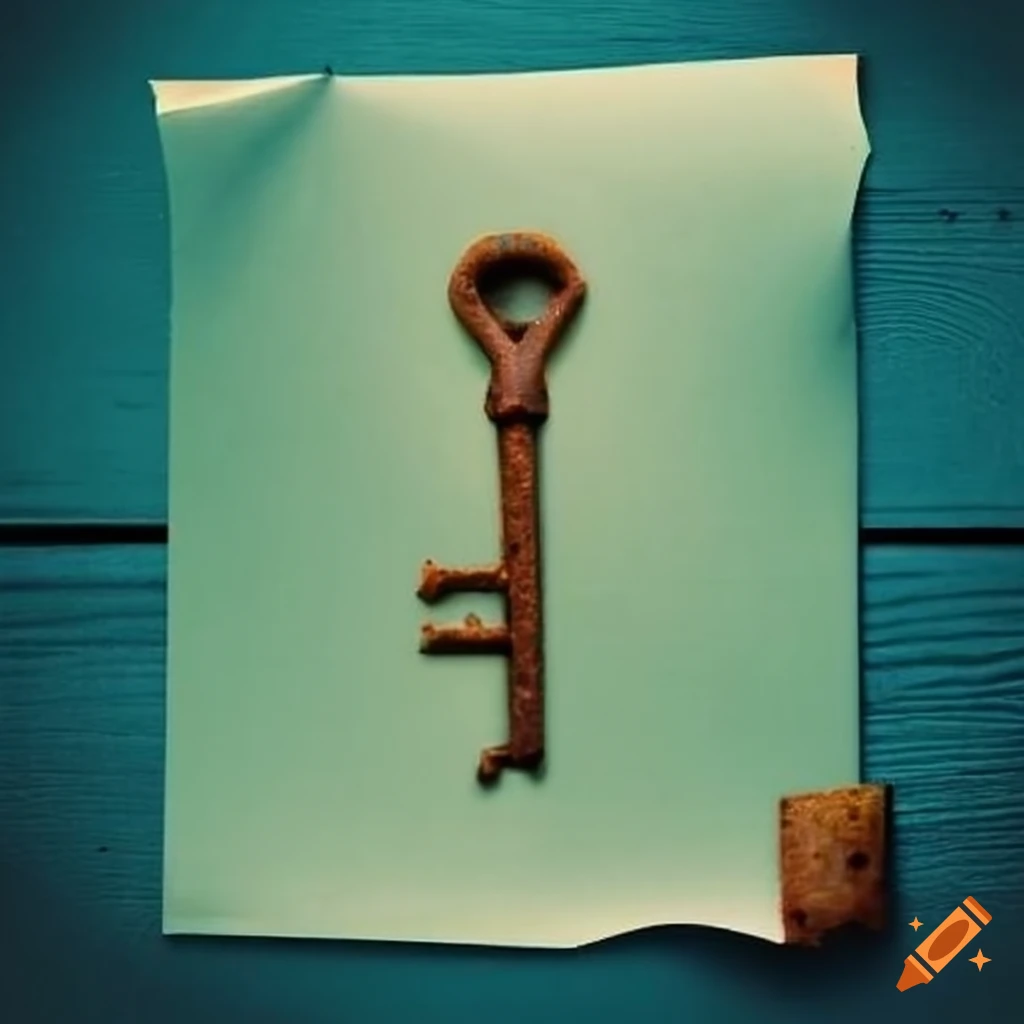 Image Of A Paper Note With A Rusty Key Inside On Craiyon