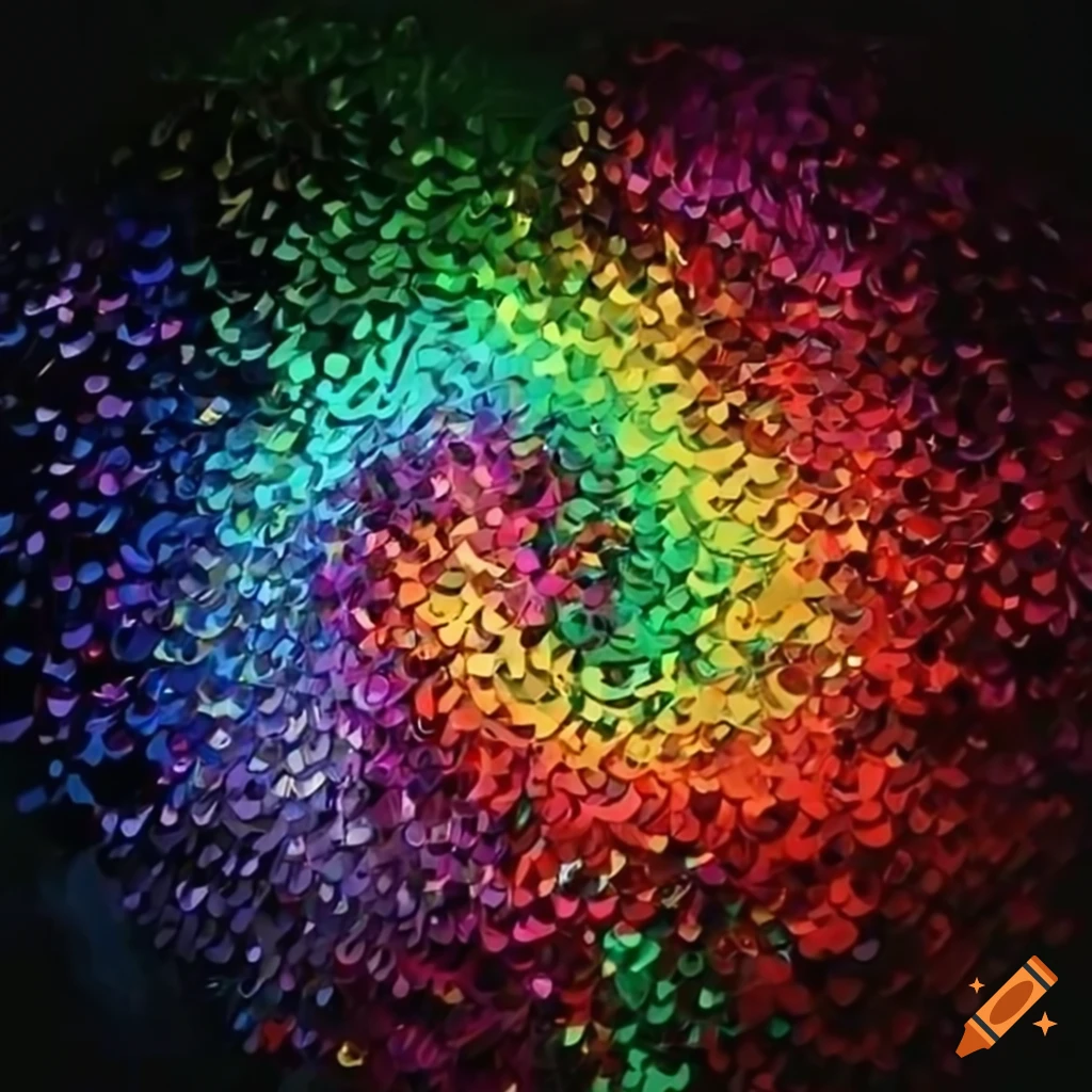 sequin rainbow accessories