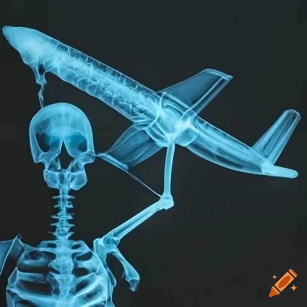 airplane skeleton x-ray