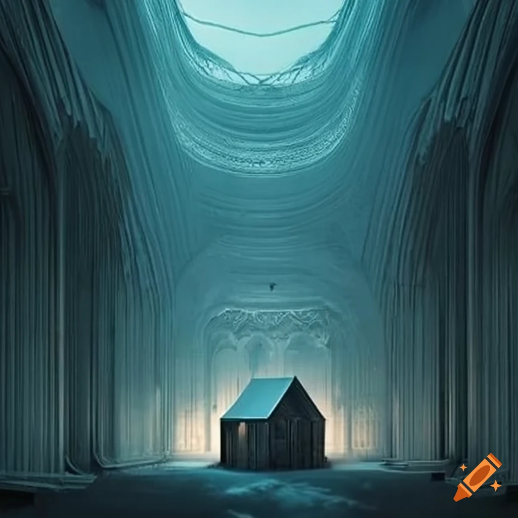 illusory architecture of a cathedral-like cabin