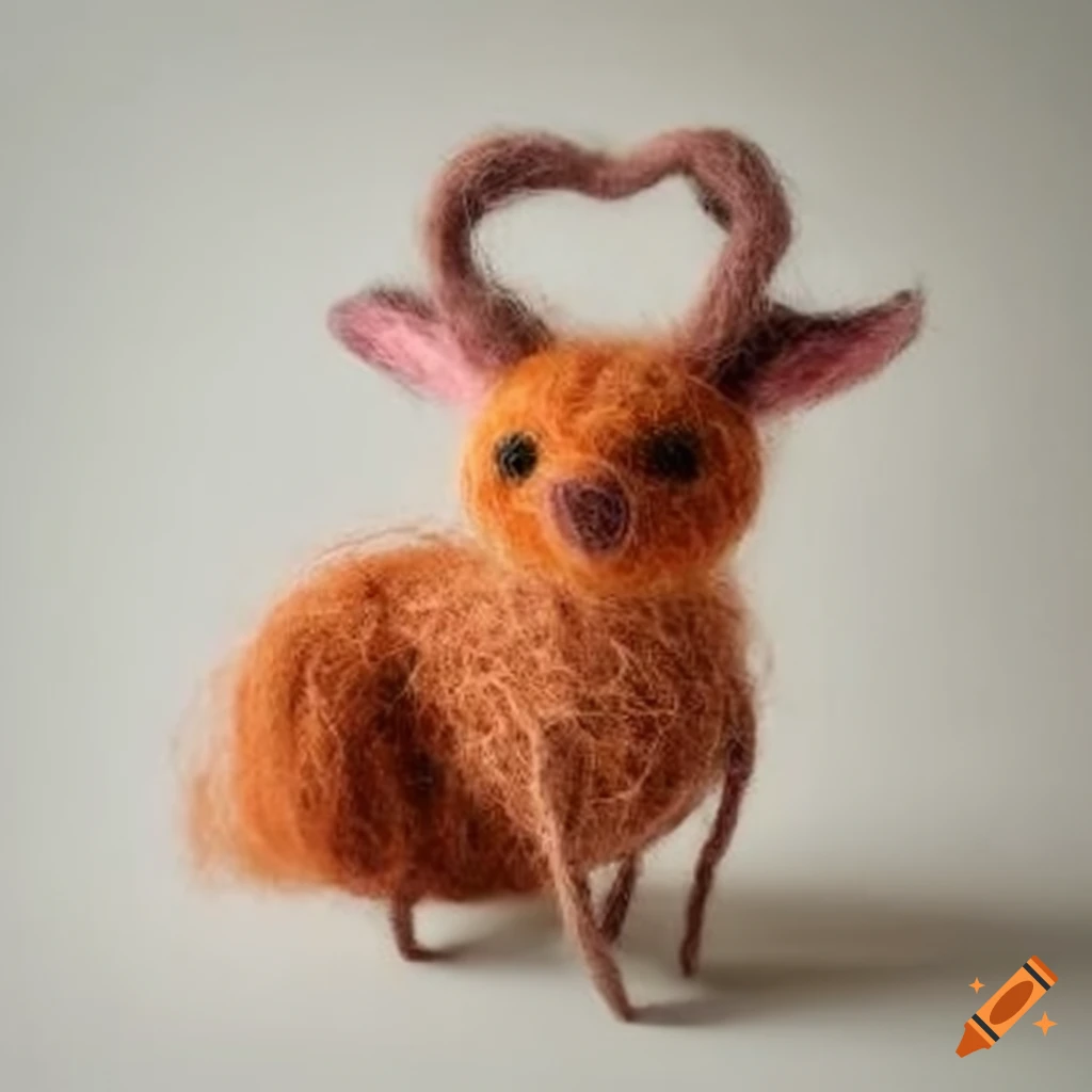 felted wool creatures