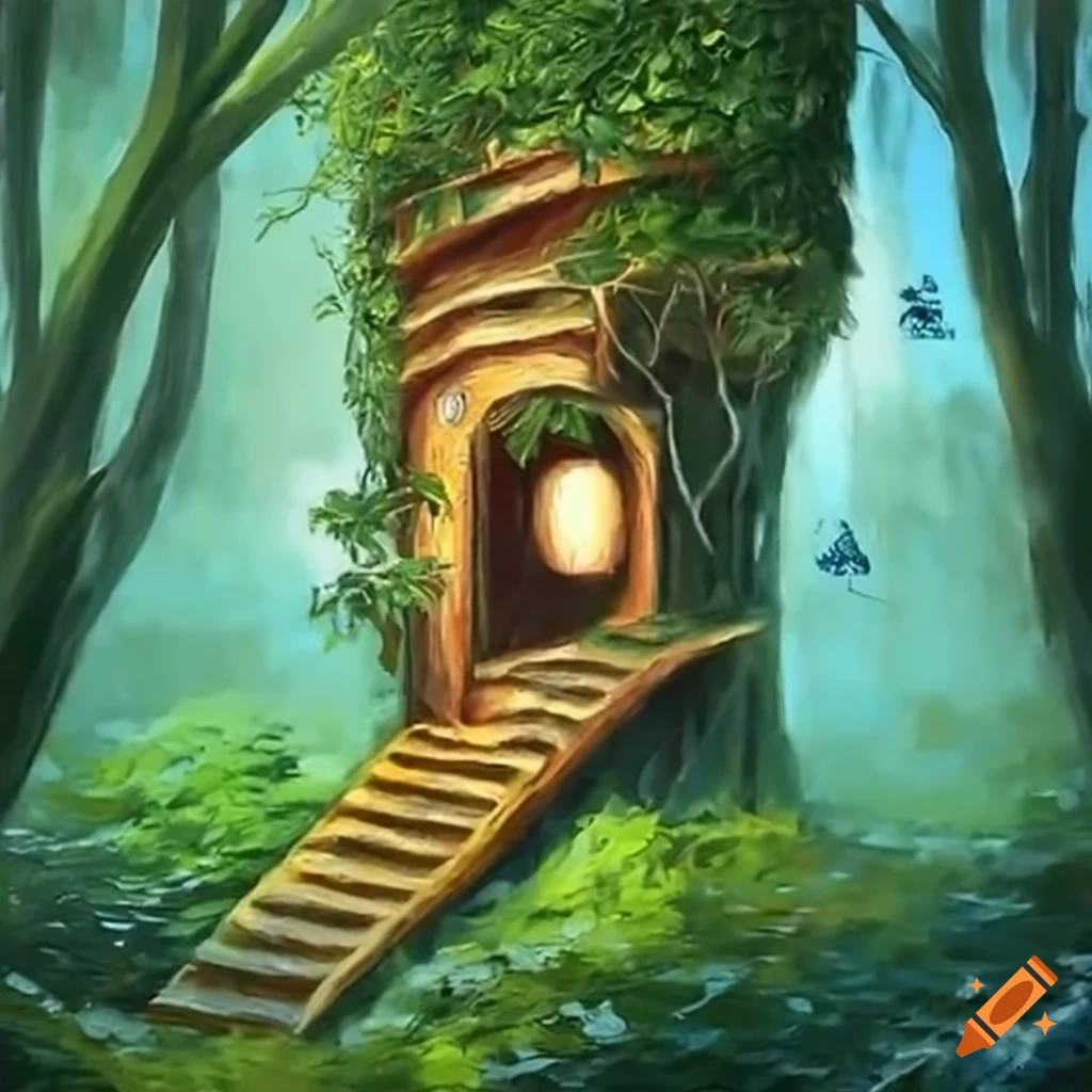 charming treehouse surrounded by trees