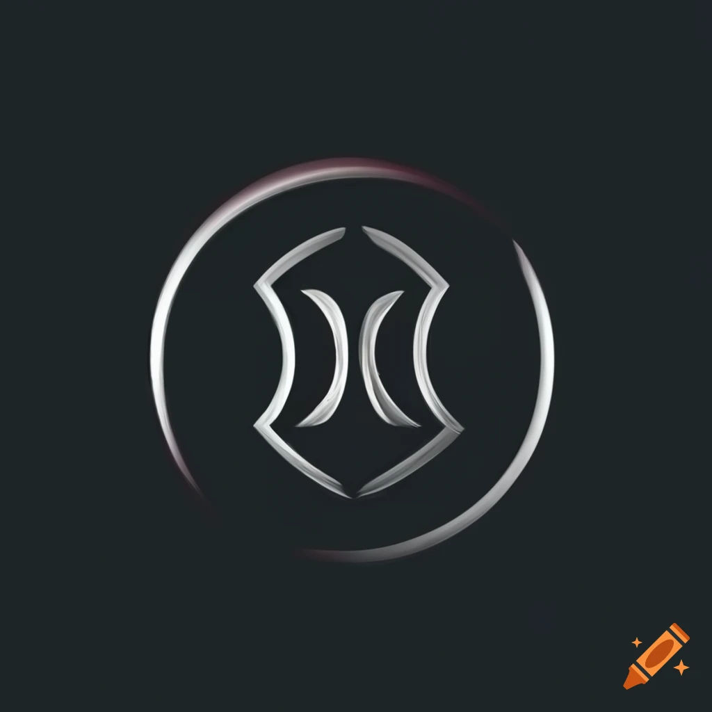 Dark-themed logo design on Craiyon