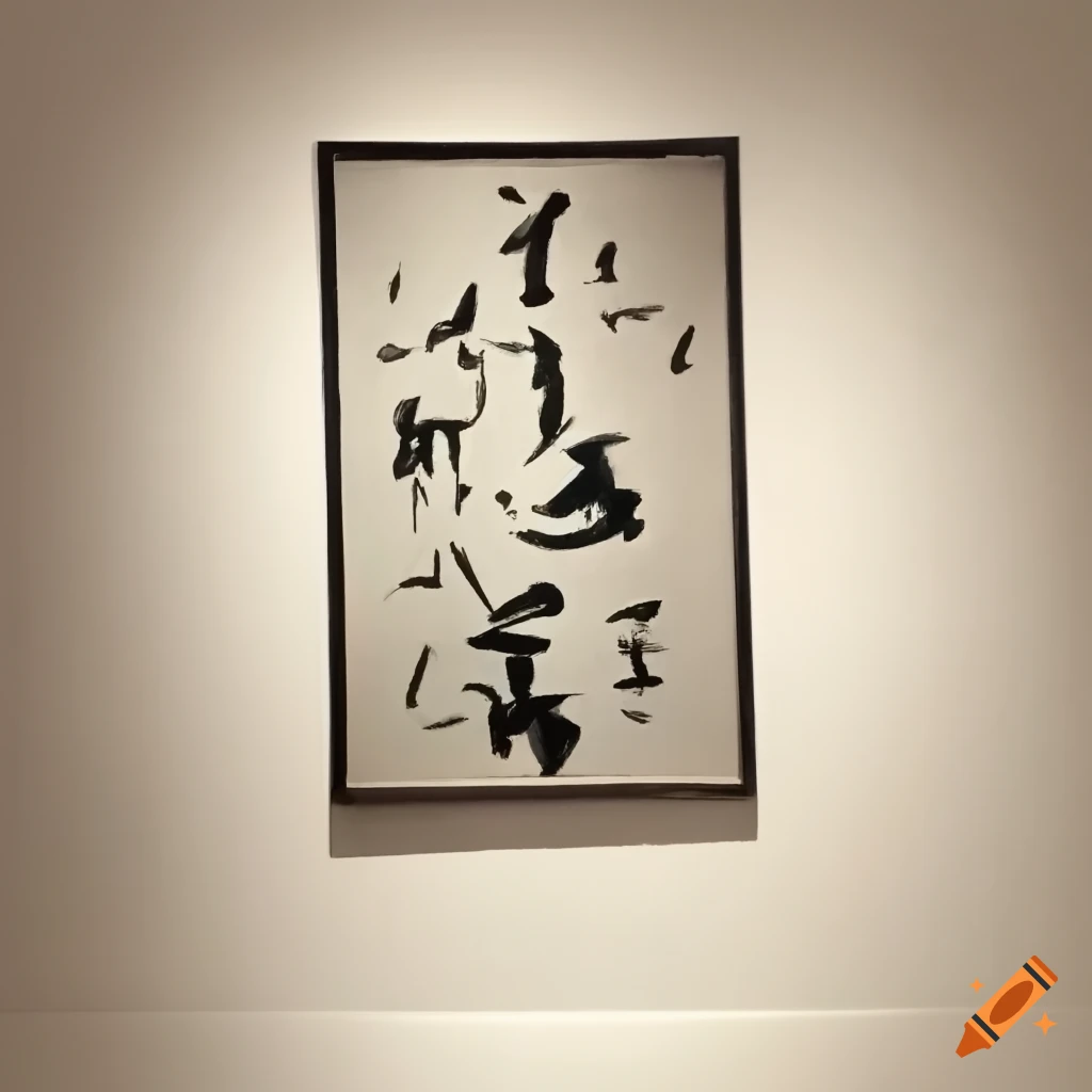 calligraphy exhibition featuring Yu-ichi, Georges Braque, and David Hockney