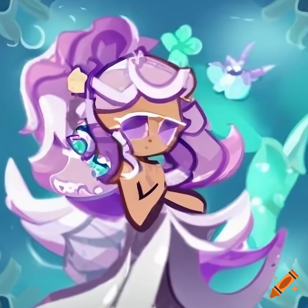 whimsical mermaid with flowing attire and majestic whale