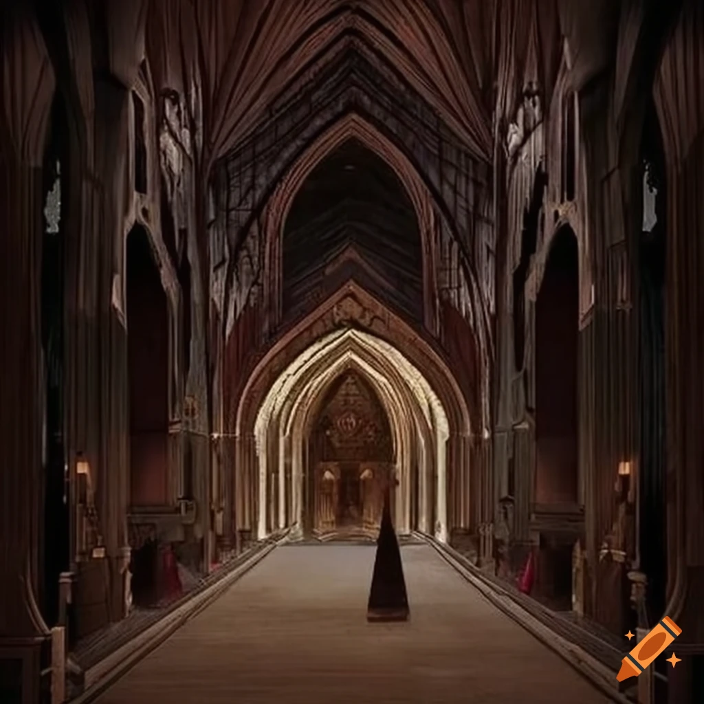 illusory dream-like cathedral cabin