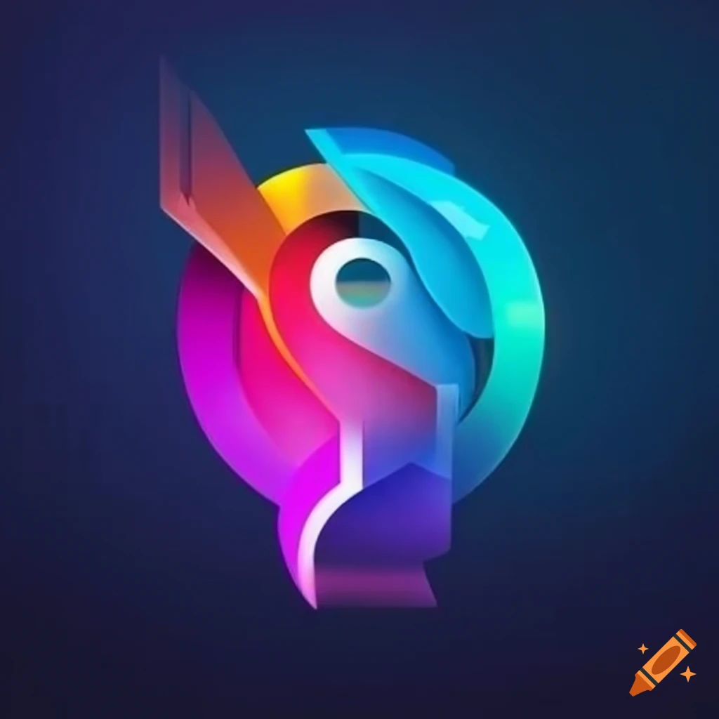 Letter P Logo Made Of Overlapping Colorful Lines Rainbow Vivid Gradient  Modern Icon Stock Illustration - Download Image Now - iStock