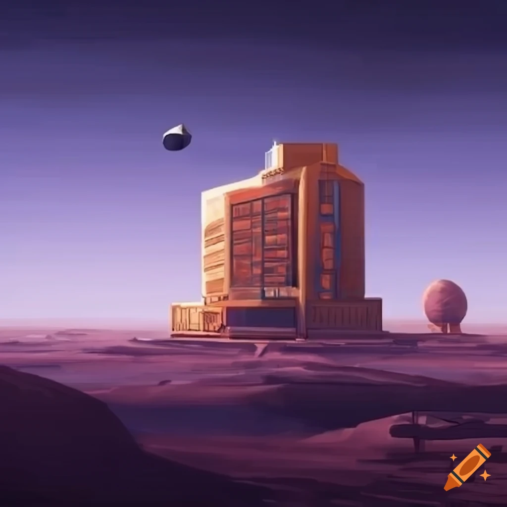 Sci fi Art Of A Hotel Resort On Mars tattoo-uploaded-by-tattoo-katie-tattoodo