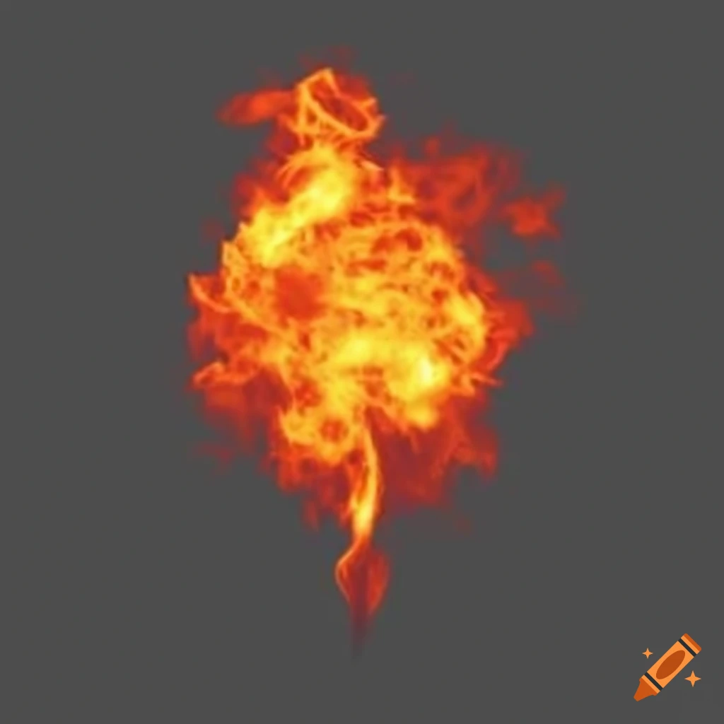 2D flame particle effect