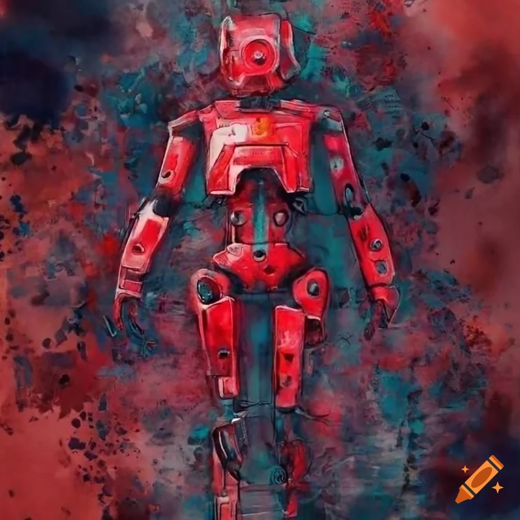 detailed-ink-drawing-of-a-futuristic-red-robot-on-craiyon