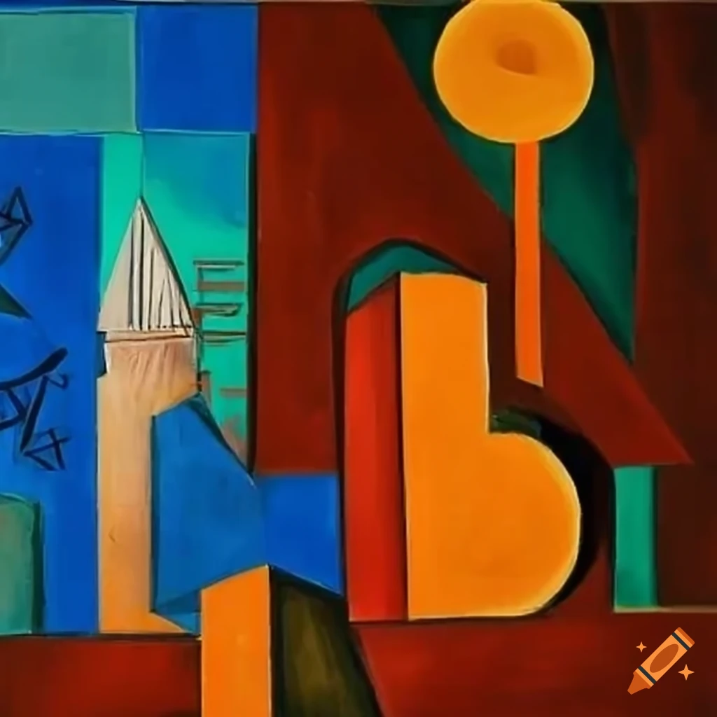 Pablo Picasso's geometric city artwork