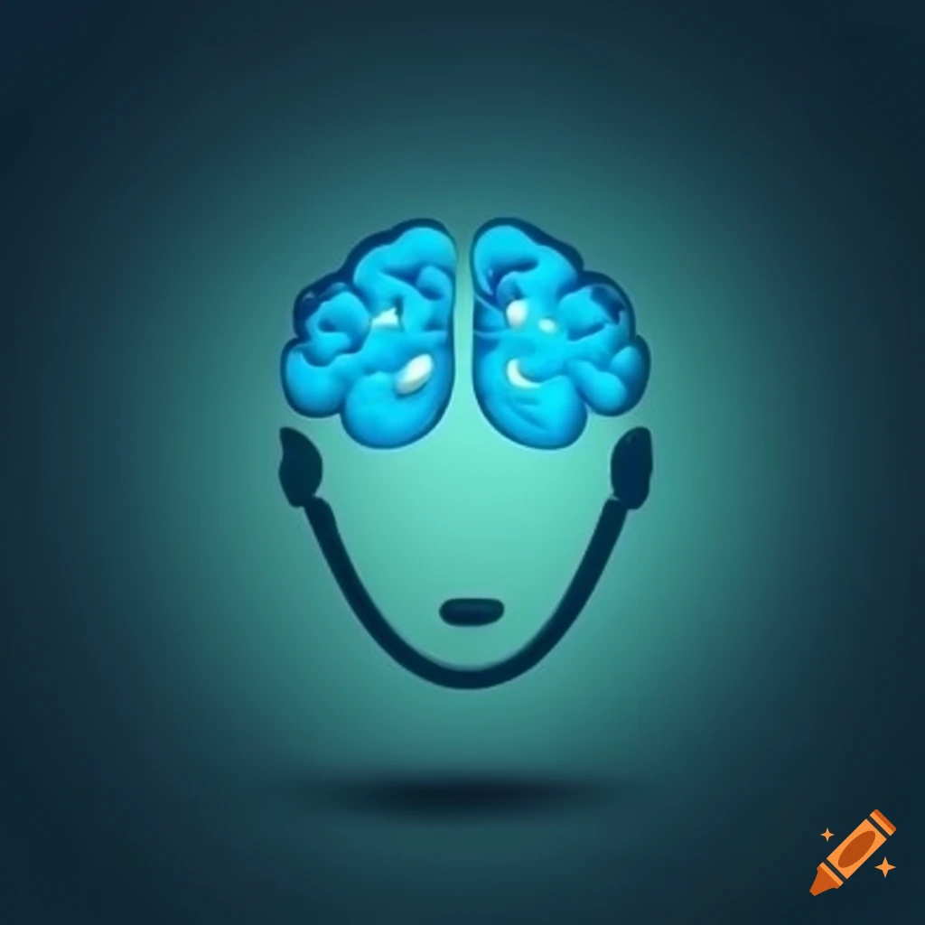 Logo For Mental Health App With Brain And Breathing Ripples On Craiyon