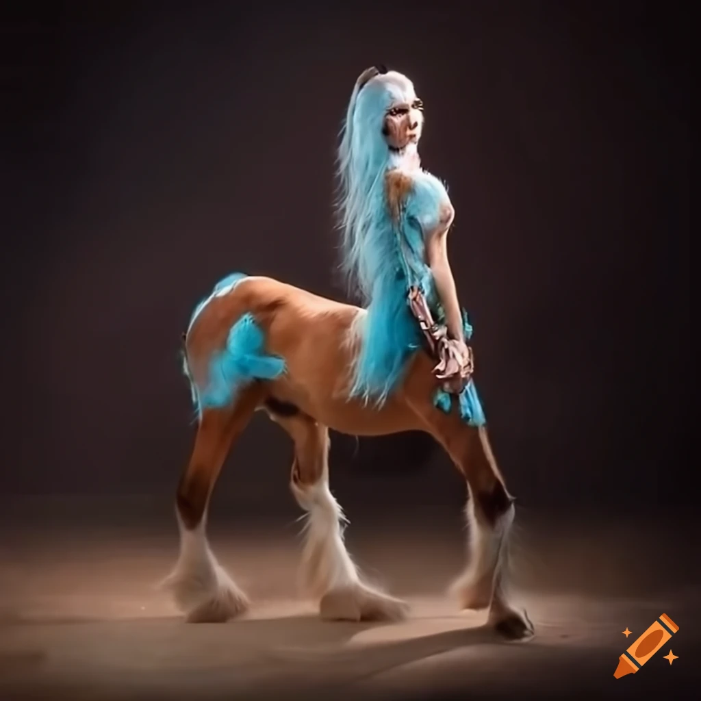 Beautiful powerful leopard-centaur in a cinematic movie photograph on ...