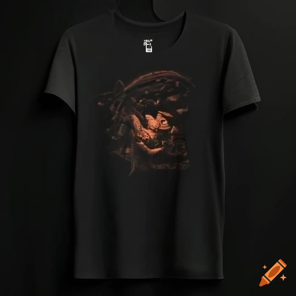 Black t-shirt design on Craiyon