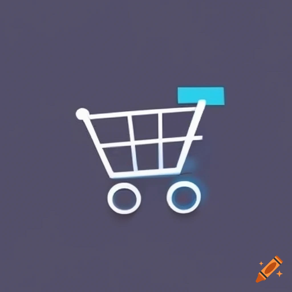 friendly and reliable logo with a shopping cart