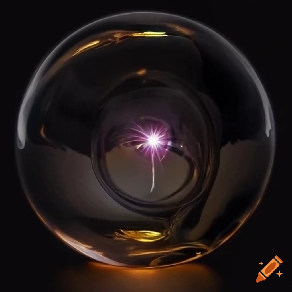 glass ball with the letter J inside