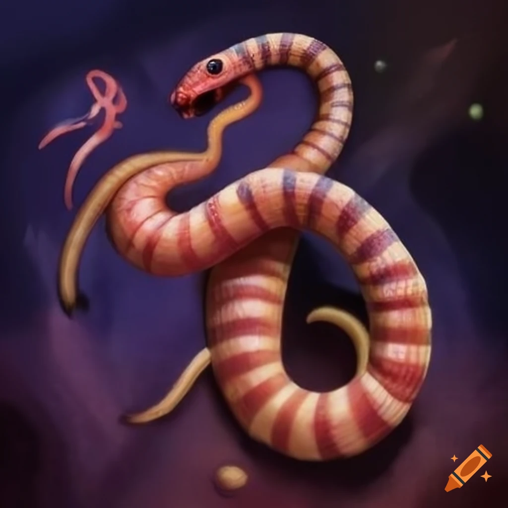 snakes and ladders worm-themed card game