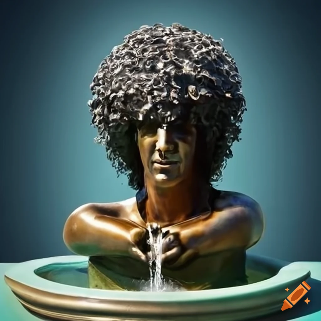 bronze fountain of Howard Stern