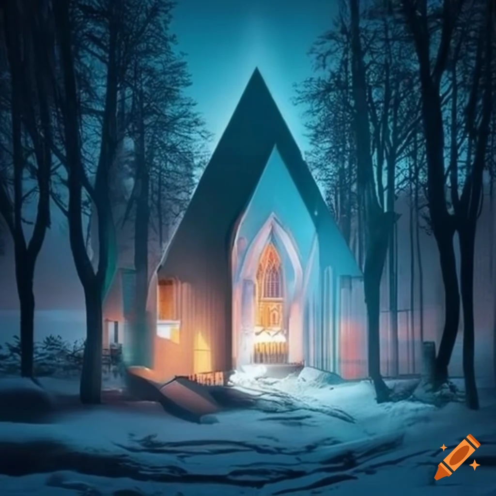 illusory dreamy cabin architecture