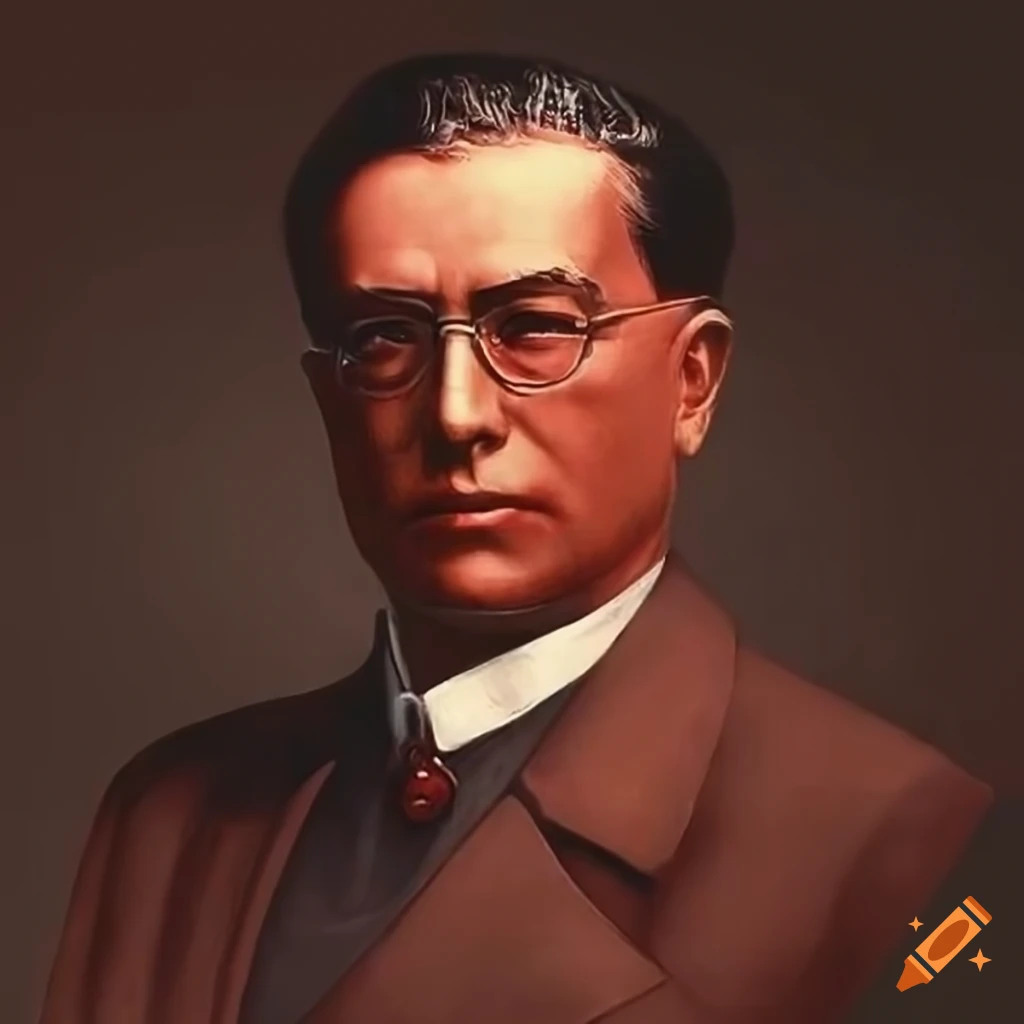Portrait of the communist prime minister of the italian socialist ...