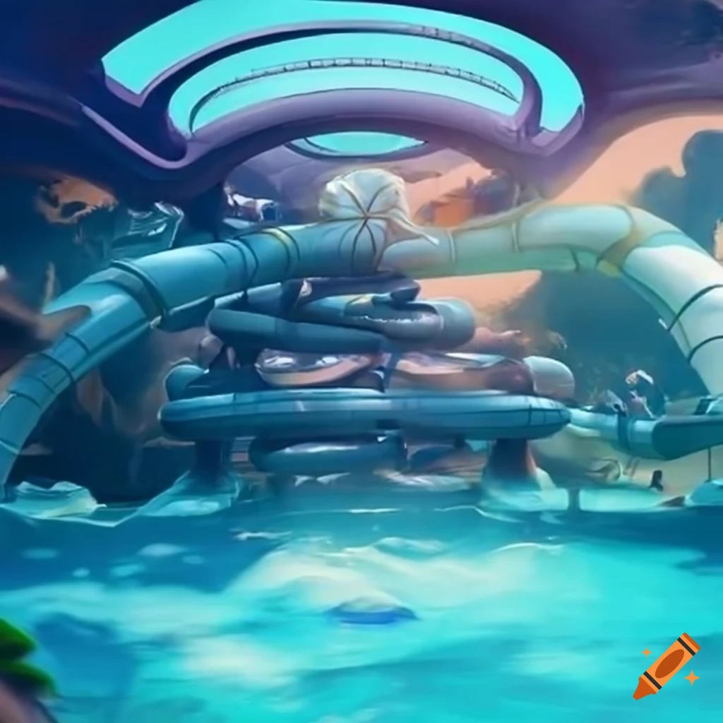 futuristic waterpark design
