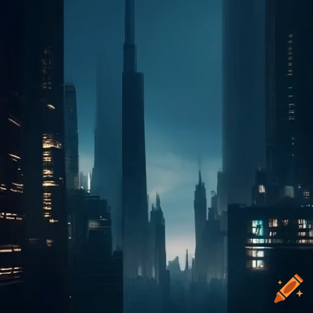 skyscraper dominating the urban skyline
