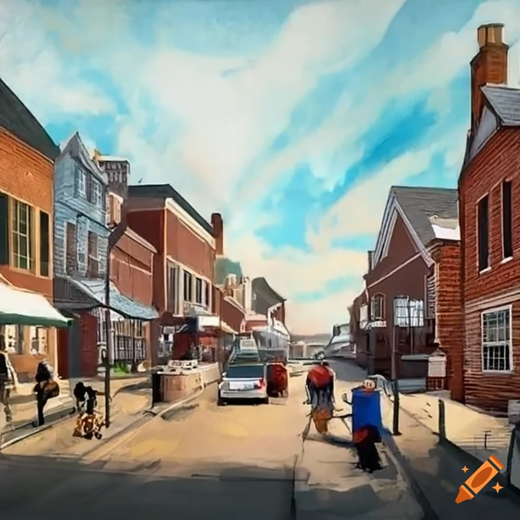 Concept art of futuristic lewes, delaware