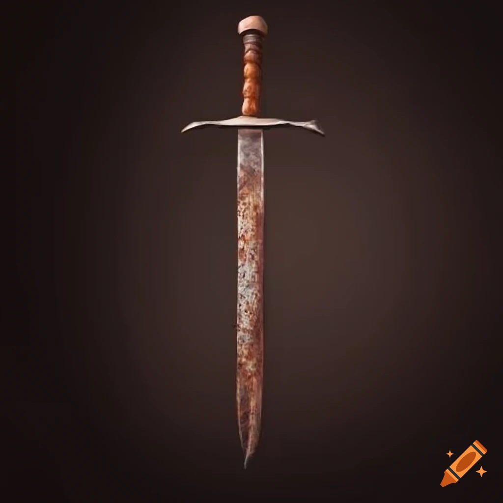 Vintage rusty sword