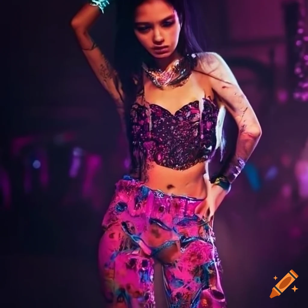 rave clothing for a vibrant party look