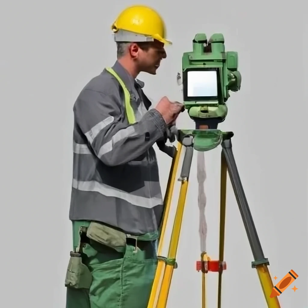 portrait of a surveyor at work