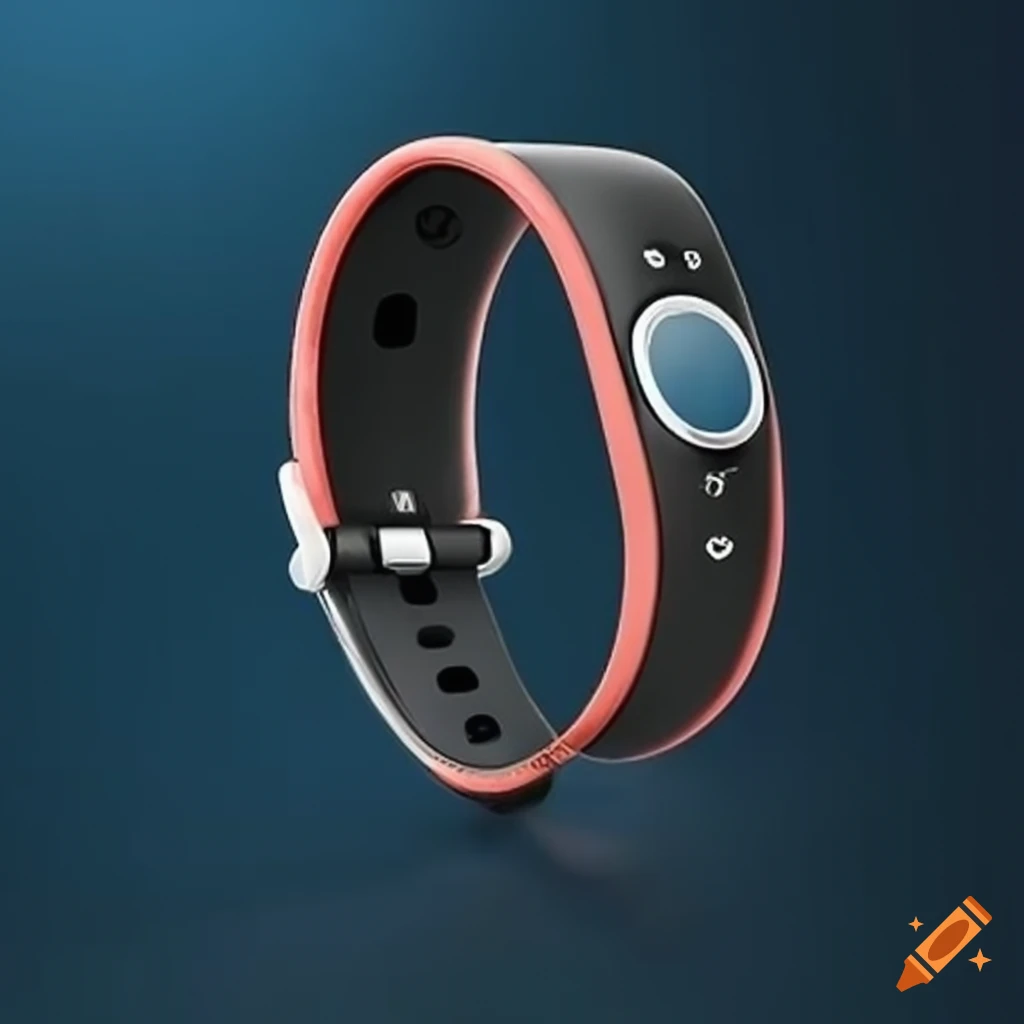 Smart wearable health wristband for tracking allergies on Craiyon