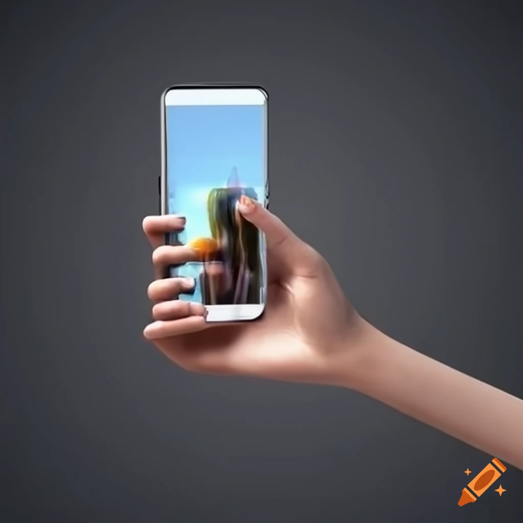 woman holding a smartphone