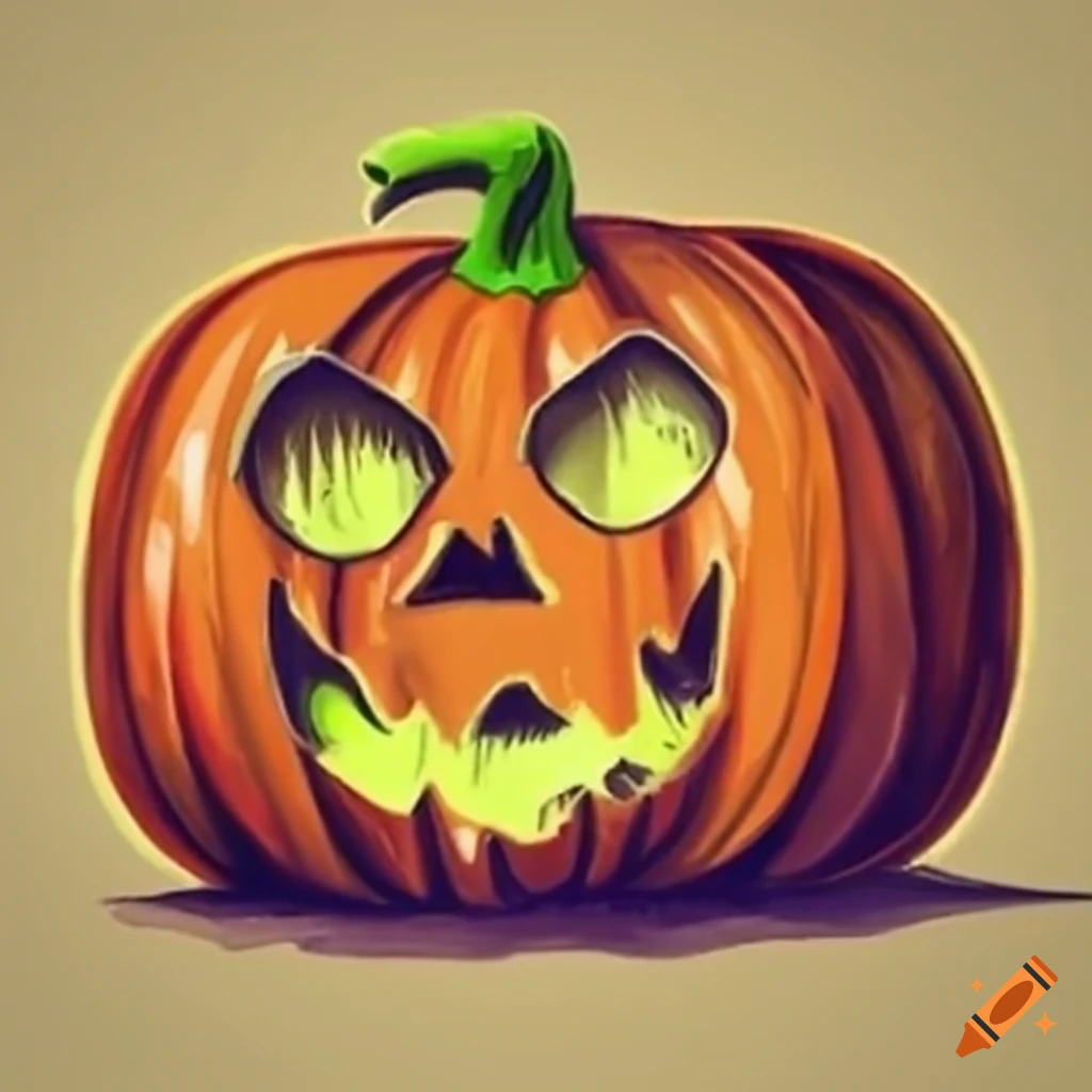 adorable spooky pumpkin