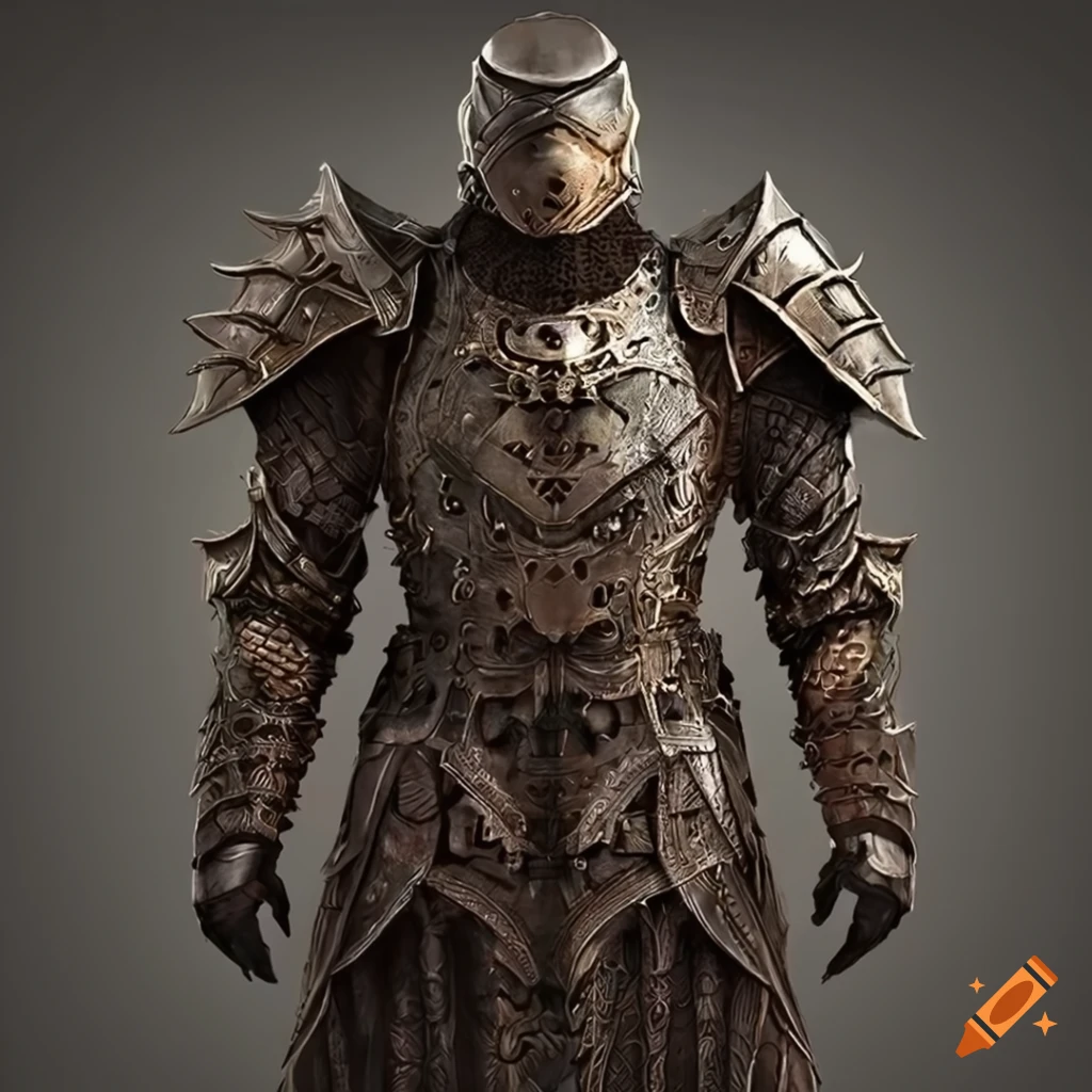 intricate armor design inspired by Game of Thrones