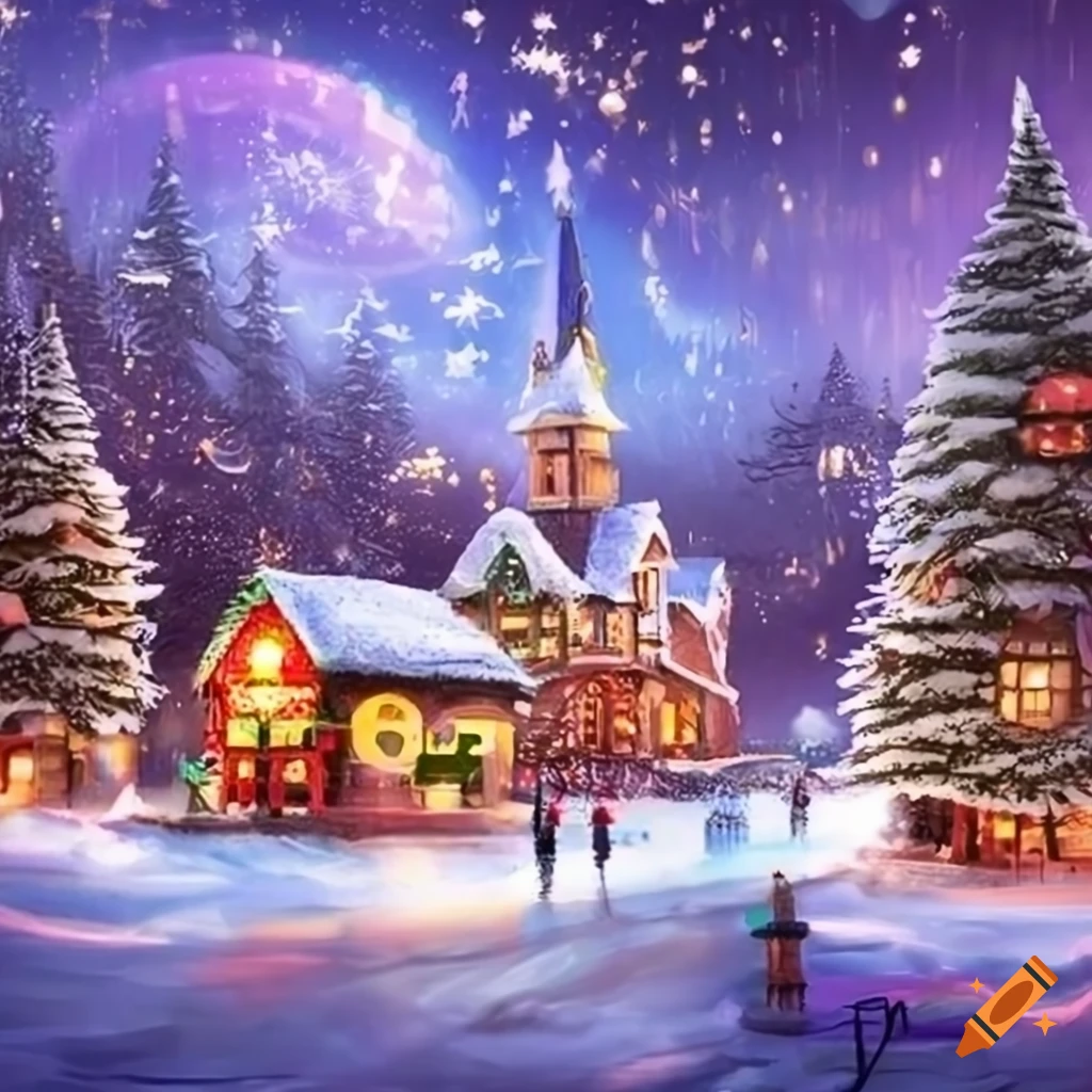 fantasy Christmas village