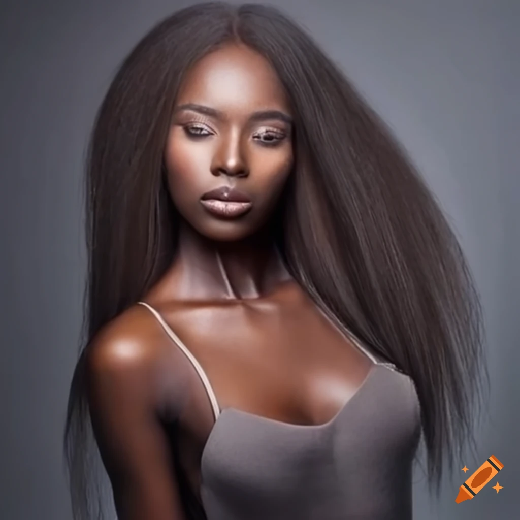 photo of a woman with beautiful hair extensions