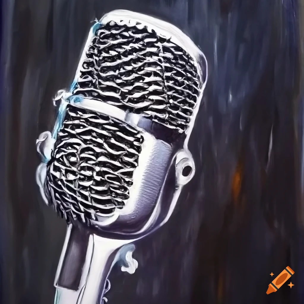 abstract microphone illustration